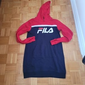 Girl Fila hoodie dress